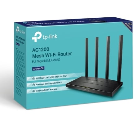 Router inalámbrico tp-link archer c6 1200mbps/ 2.4ghz 5ghz/ 4 antenas/ wifi 802.11ac/n/a - b/g/n - Imagen 8