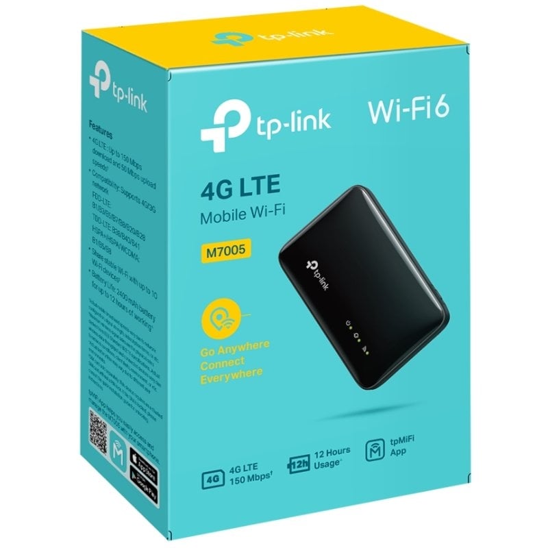 Router de viaje inalámbrico 4g tp-link m7005/ wifi 6/ 287mbps/ 2.4ghz/ 1 antena/ wifi 802.11b/g/n/ax - Imagen 5