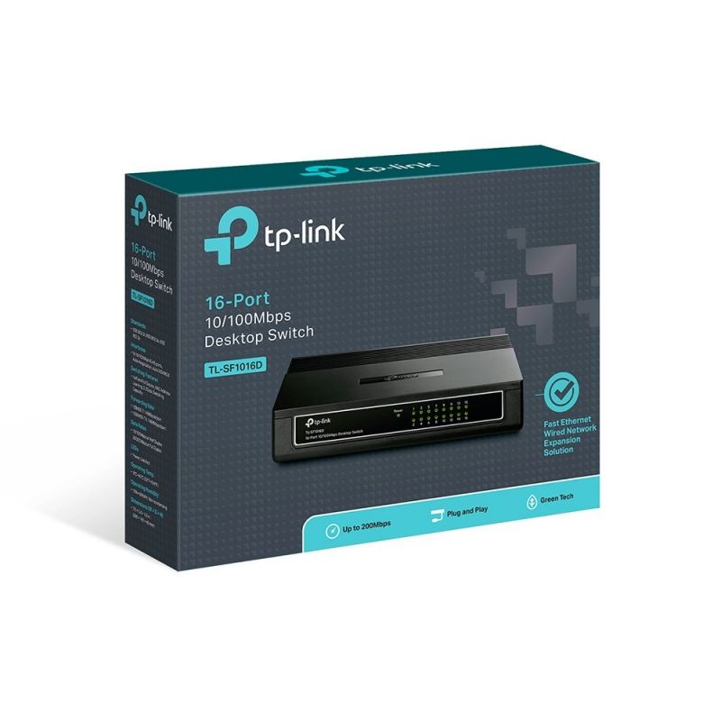 Switch tp-link tl-sf1016d 16 puertos/ rj-45 10/100 - Imagen 4