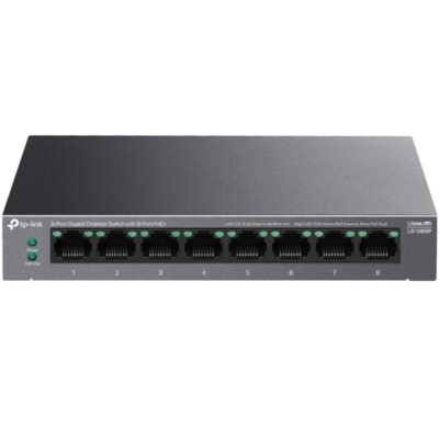 Switch tp-link ls108gp 8 puertos/ rj-45 10/100/1000/ poe+