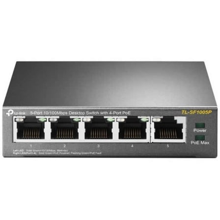 Switch tp-link tl-sf1005p 5 puertos/ rj-45 10/100 poe - Imagen 5