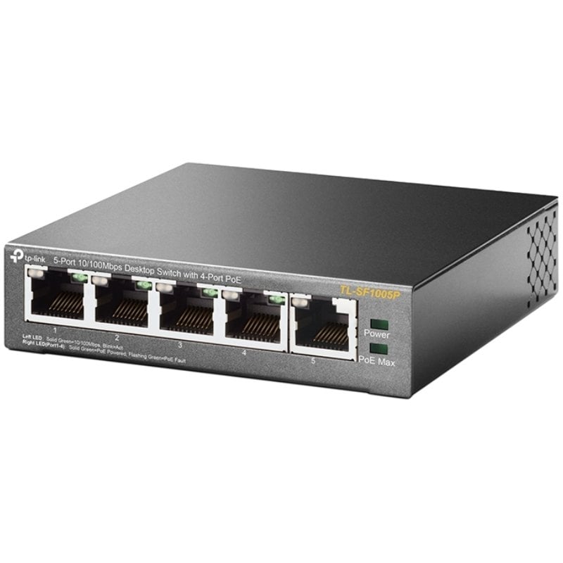 Switch tp-link tl-sf1005p 5 puertos/ rj-45 10/100 poe - Imagen 2