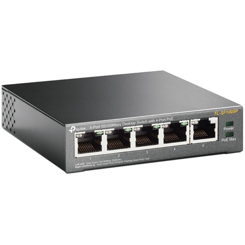 Switch tp-link tl-sf1005p 5 puertos/ rj-45 10/100 poe - Imagen 3