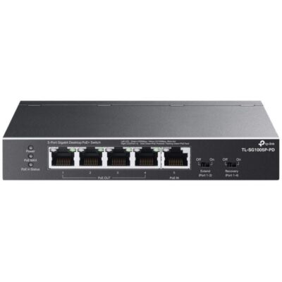 Switch tp-link tl-sg1005p-pd 5 puertos/ rj-45 1/ 2.5gbps poe
