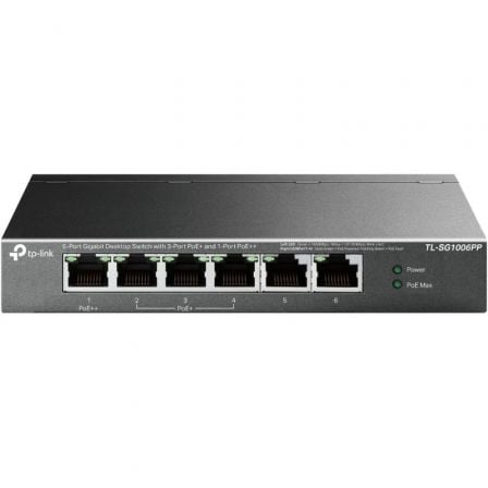 Switch tp-link tl-sg1006pp 6 puertos/ rj-45 10/100/1000/ poe++ - Imagen 5
