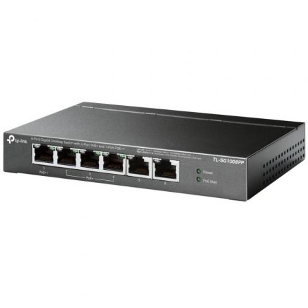 Switch tp-link tl-sg1006pp 6 puertos/ rj-45 10/100/1000/ poe++ - Imagen 6