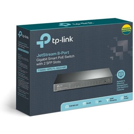 Switch tp-link smart gigabit tl-sg2210p 10 puertos/ rj-45 10/100/1000 poe/ sfp - Imagen 8