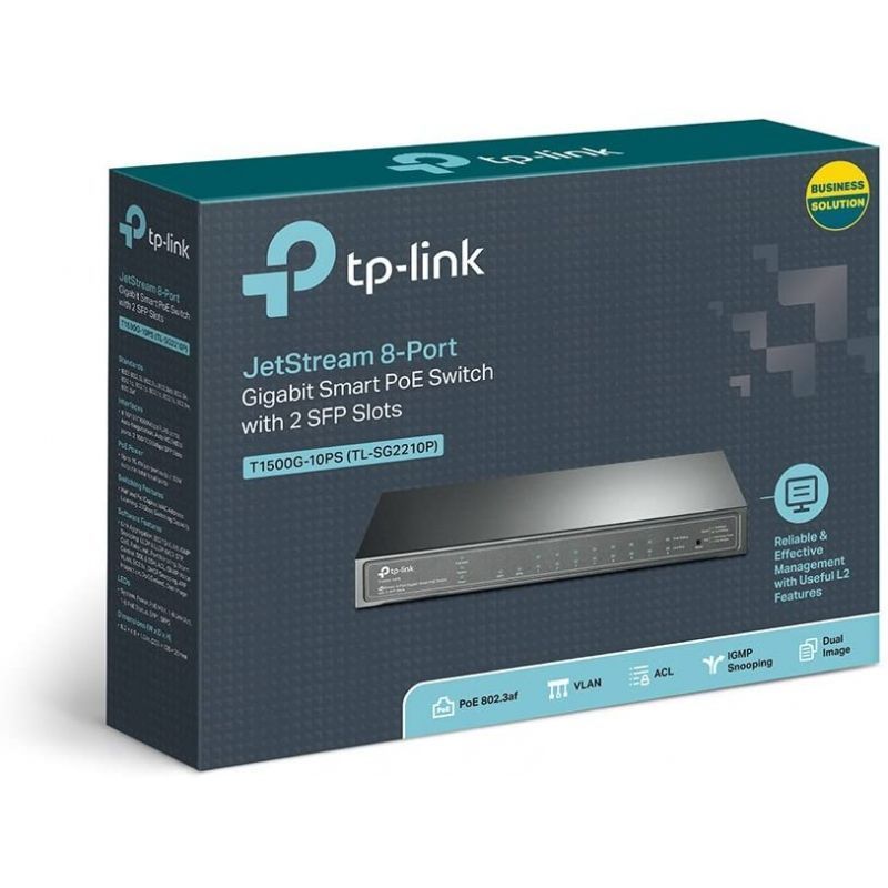 Switch tp-link smart gigabit tl-sg2210p 10 puertos/ rj-45 10/100/1000 poe/ sfp - Imagen 4