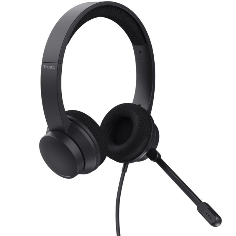 Auriculares trust ayda/ con micrófono/ usb/ negros - Imagen 2
