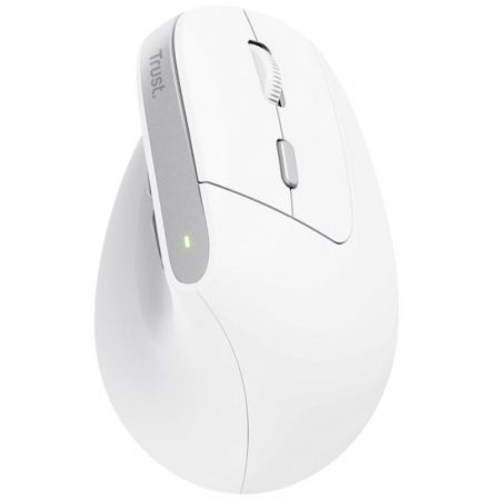Ratón vertical inalámbrico trust bayo ii/ batería recargable/ hasta 2400 dpi/ blanco - Imagen 7