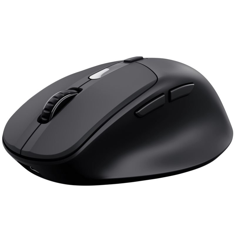 Ratón ergonómico inalámbrico trust zevo 25991/ batería recargable/ hasta 4000 dpi/ negro - Imagen 2