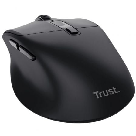 Ratón ergonómico inalámbrico trust zevo 25991/ batería recargable/ hasta 4000 dpi/ negro - Imagen 7