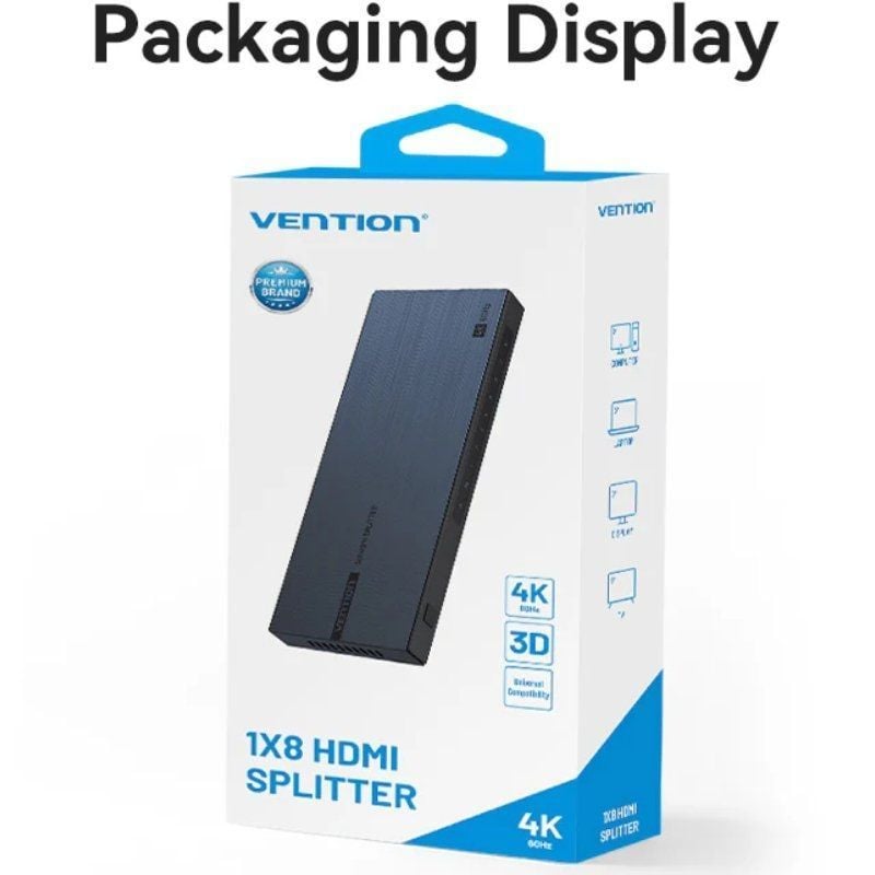 Splitter hdmi 8 en 1 vention aksb0-eu/ 8xhdmi - Imagen 3