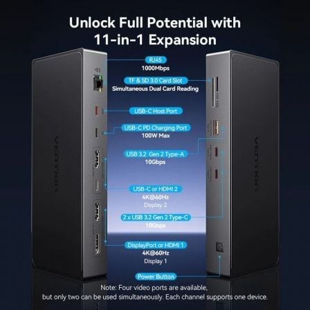 Docking usb tipo-c vention tpwh0/ 2xhdmi 4k/ 1xdisplayport/ 3xusb/ 2xusb tipo-c/ 1xusb tipo-c pd/ 1xrj45/ 1xlector tarjetas/ - Imagen 6
