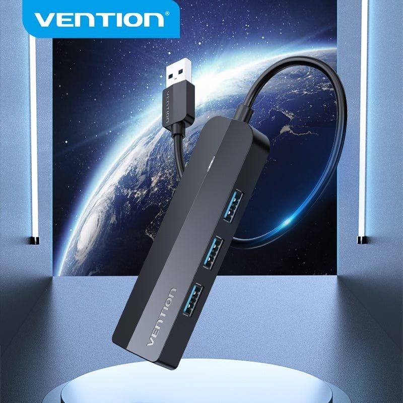 Hub usb 3.0 vention chnbb/ rj45/ 3xusb/ 1xmicrousb pd - Imagen 2