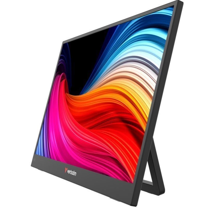 Monitor portátil verbatim non-touch light 15.6/ full hd/ multimedia/ negro - Imagen 2