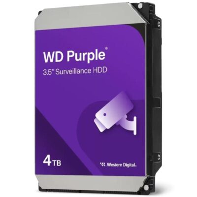 Disco duro western digital wd purple surveillance 4tb/ 3.5/ sata iii/ 128mb