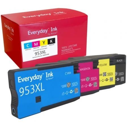 Cartucho de tinta compatible xerox 006r04988 compatible con hp 953xl multipack/ 1600 páginas/ negro/ cian/ magenta/ amarillo - Imagen 2
