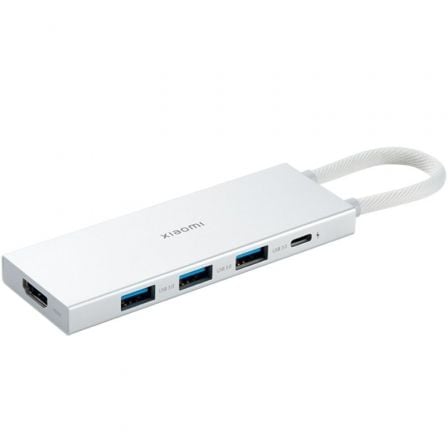 Docking usb 3.0 tipo-c xiaomi 5 en 1/ 3xusb/ 1xusb tipo-c pd/ 1xhdmi/ blanco - Imagen 2
