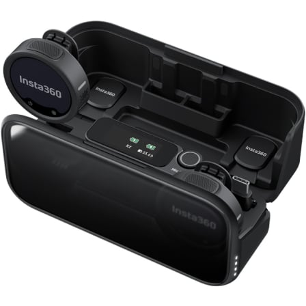 Micrófono inalámbrico con clip insta360 mic pro (2 tx + 1 - Imagen 8