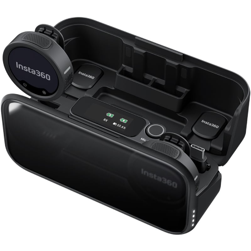 Micrófono inalámbrico con clip insta360 mic pro (2 tx + 1 - Imagen 3