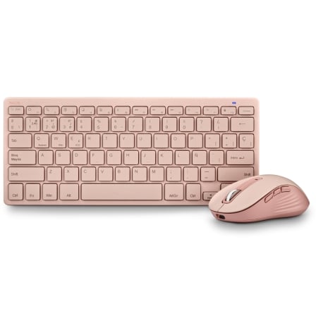 Teclado y ratón inalámbricos ngs fantasy kit/ rosa/ frances - Imagen 5