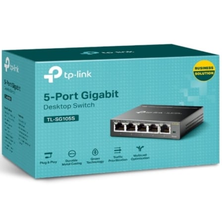 Switch tp-link tl-sg105s 5 puertos/ rj-45 10/100/1000 - Imagen 8